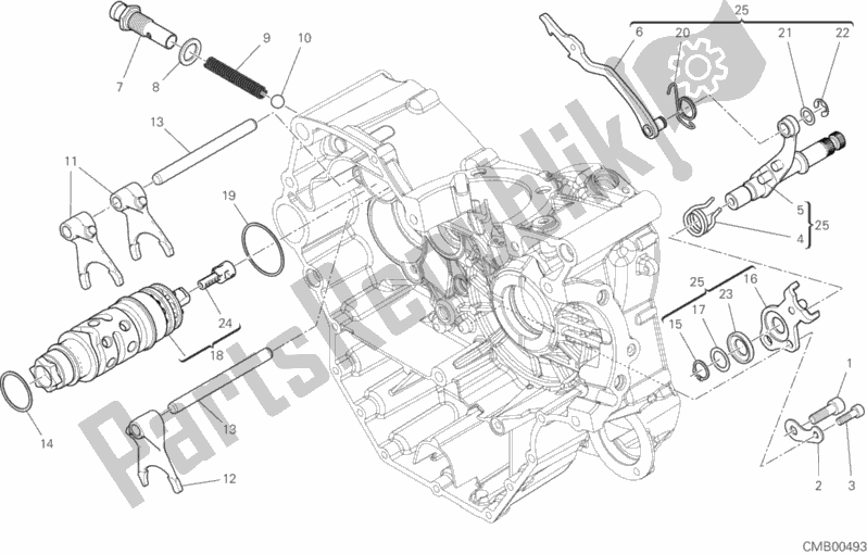Todas las partes para Shift Cam - Horquilla de Ducati Supersport S Thailand 950 2017